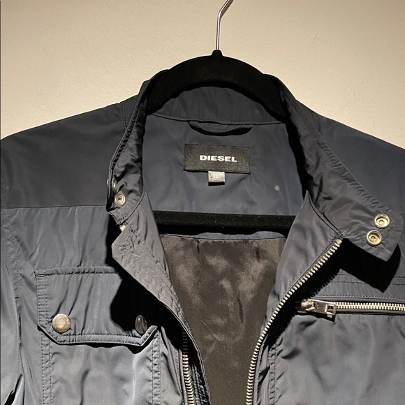 Diesel Men’s Teflon Jacket | Lightweight J-Rise Motorcycle Nylon Jacket - Picture 14 of 16